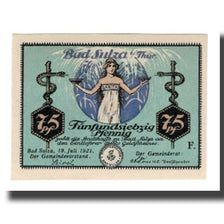 Banknote, Germany, Sulza Bad Stadt, 75 Pfennig, Batiment, 1922, 1922-12-31