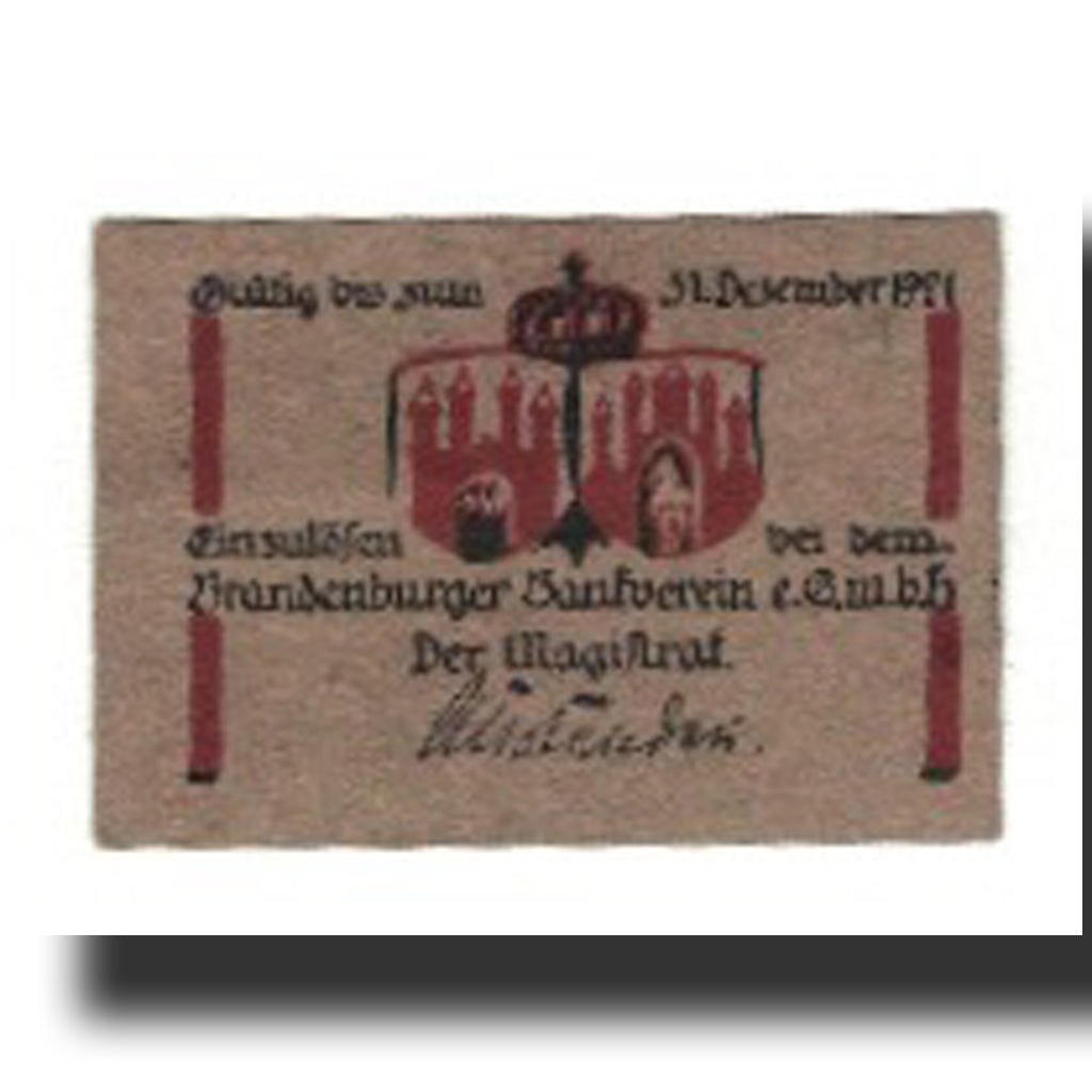 Geldschein, Deutschland, Brandenburg a. Havel Stadt, 10 Pfennig, valeur faciale