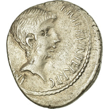 Coin, Octavian, Denarius, Rome, EF(40-45), Silver, Crawford:538/1