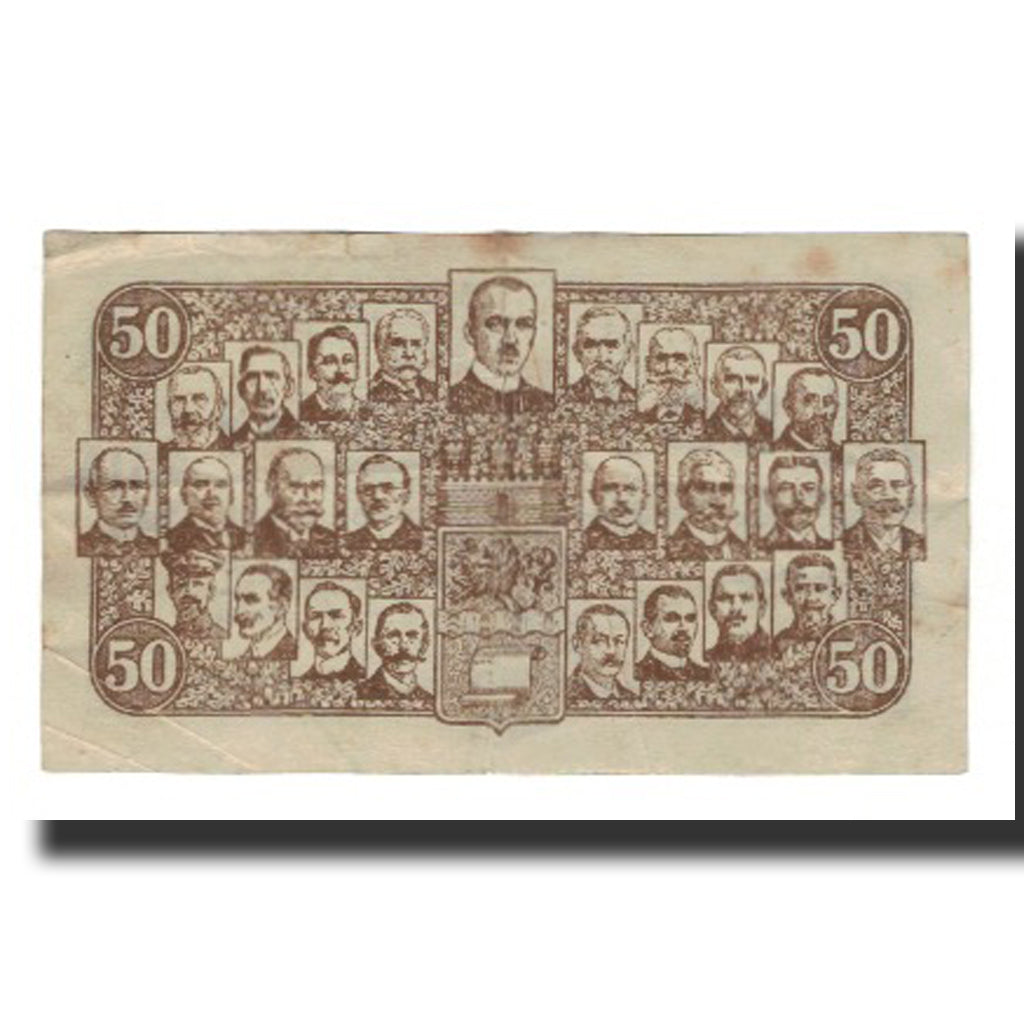 Banknote, Germany, Bergisch Gladbach Stadt, 50 Pfennig, portrait, 1919