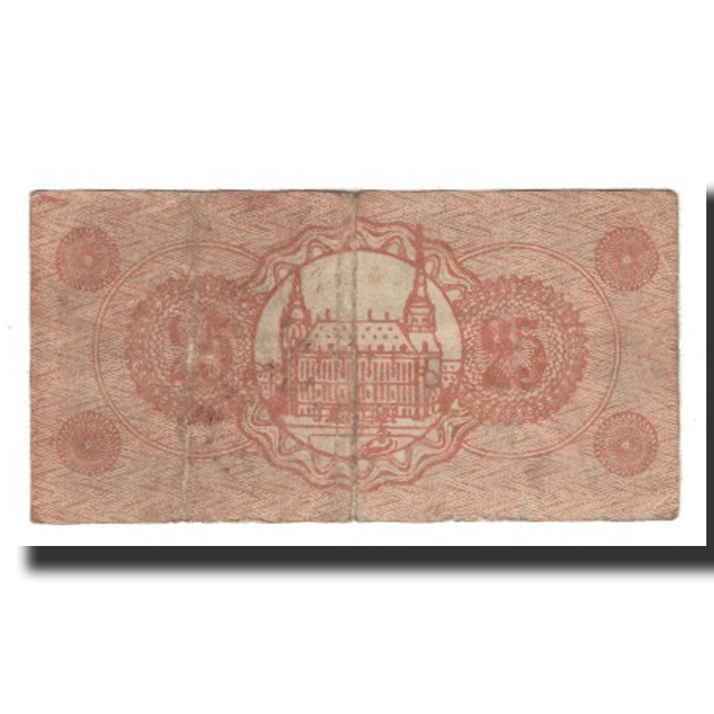 Billet, Allemagne, Aachen Stadt und Landkreis, 25 Pfennig, Batiment, 1918