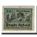 Banknote, Germany, Alfeld Stadt, 50 Pfennig, Lions, 1919, 1919-06-18, VF(20-25)
