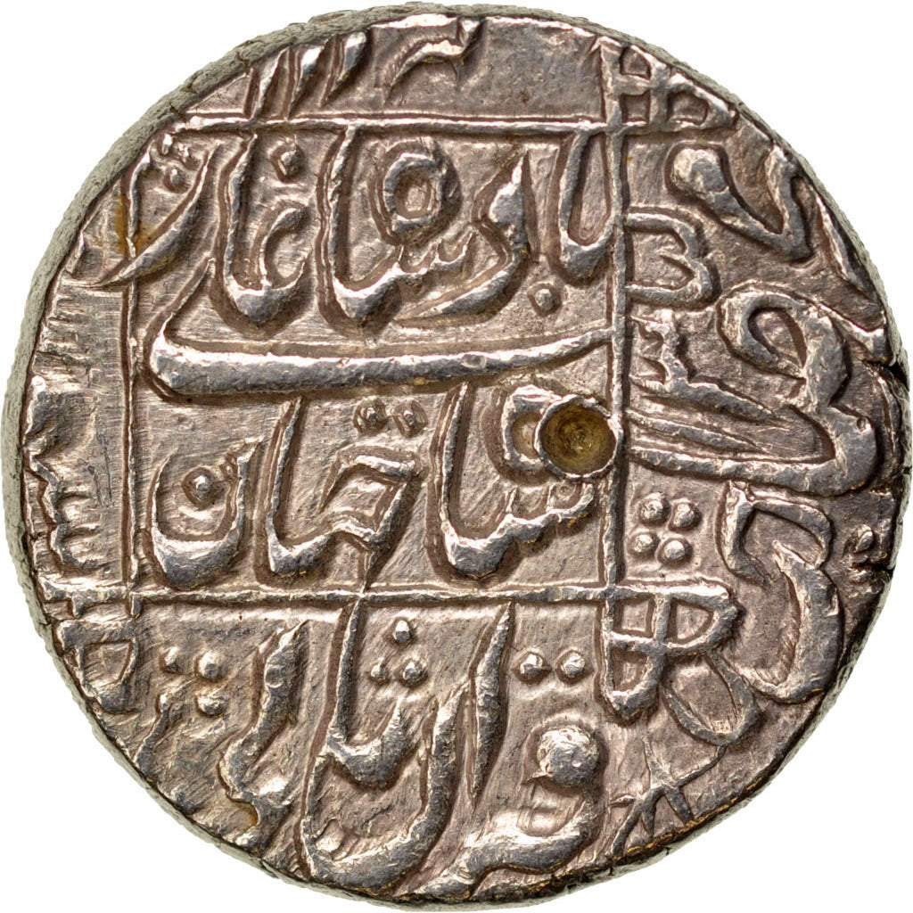 INDIA, MUGHAL EMPIRE, Rupee, Type 272, 1658, Ahmadabad, KM #272.1, AU(55-58),...