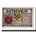 Billet, Allemagne, Auenbüll (DNS / Dänemark: Avnbol) Gemeinde, 50 Pfennig