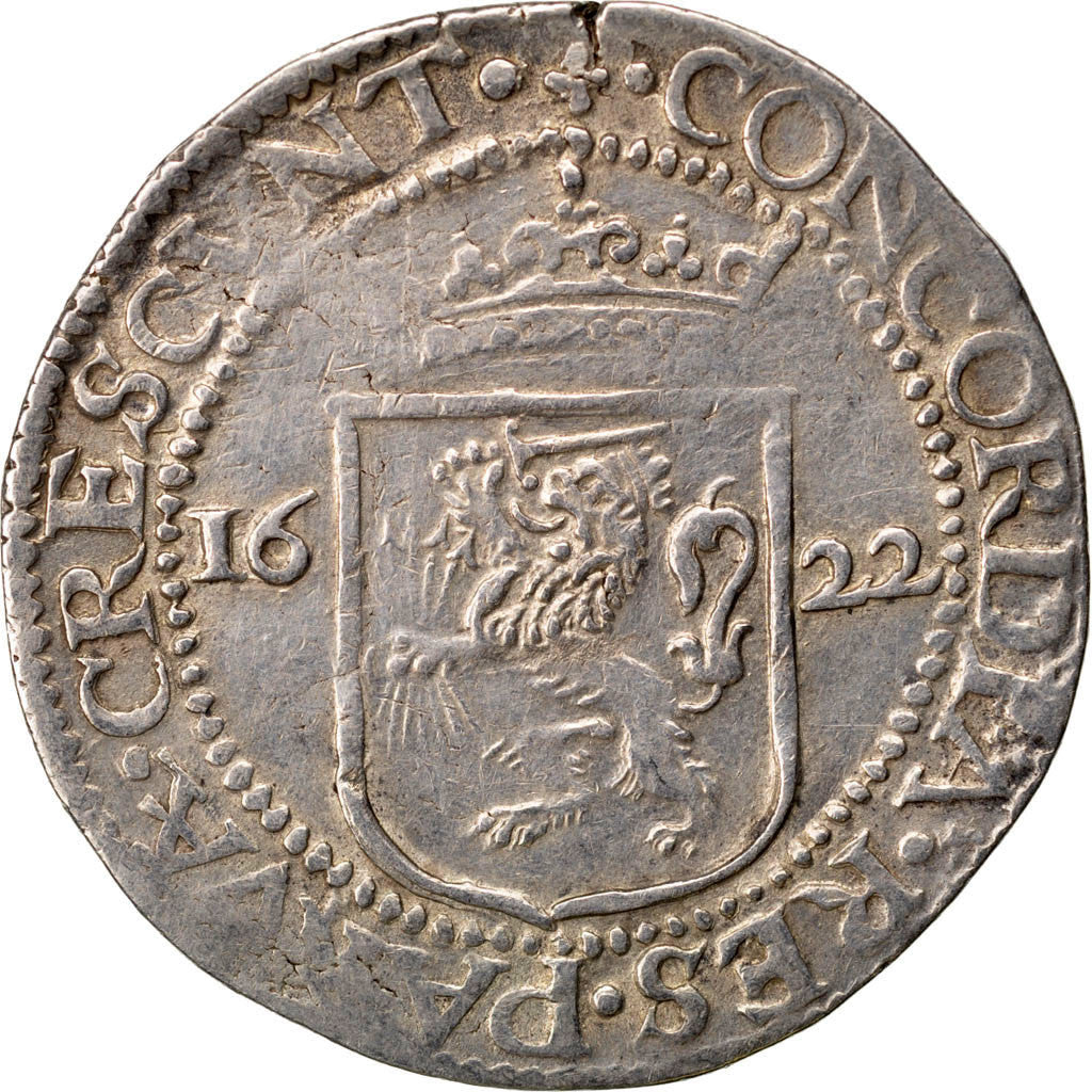 NETHERLANDS, Daalder, Rijks, 1622, Utrecht, KM #14, EF(40-45), (No...