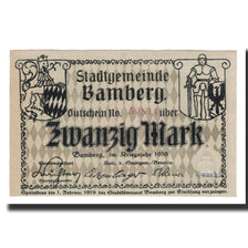Banknote, Germany, Bamberg Stadt, 20 Mark, paysage, 1919, 1919-02-01, AU(55-58)