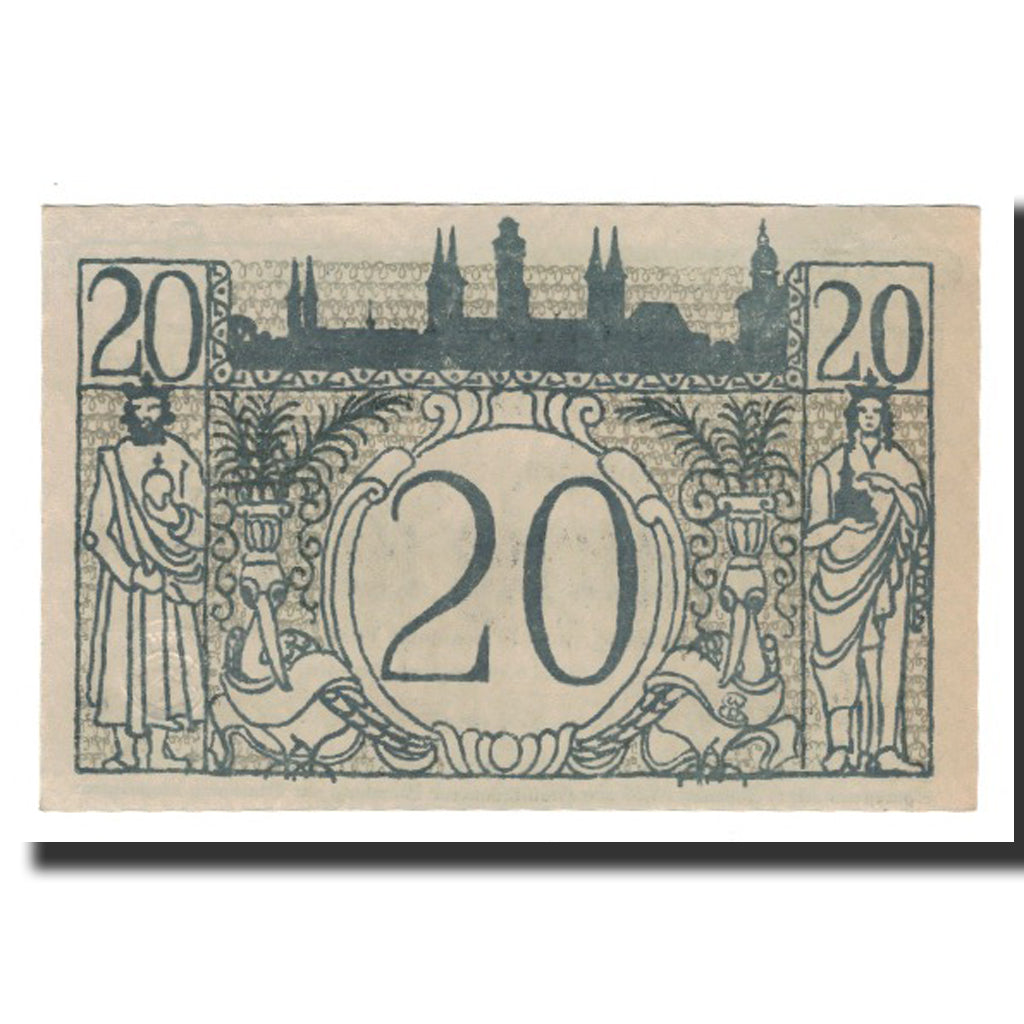 Banknote, Germany, Bamberg Stadt, 20 Mark, paysage, 1919, 1919-02-01, AU(55-58)