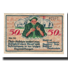 Billet, Allemagne, Bremerhaven Geestemünde und Lehe Städte, 50 Pfennig, valeur