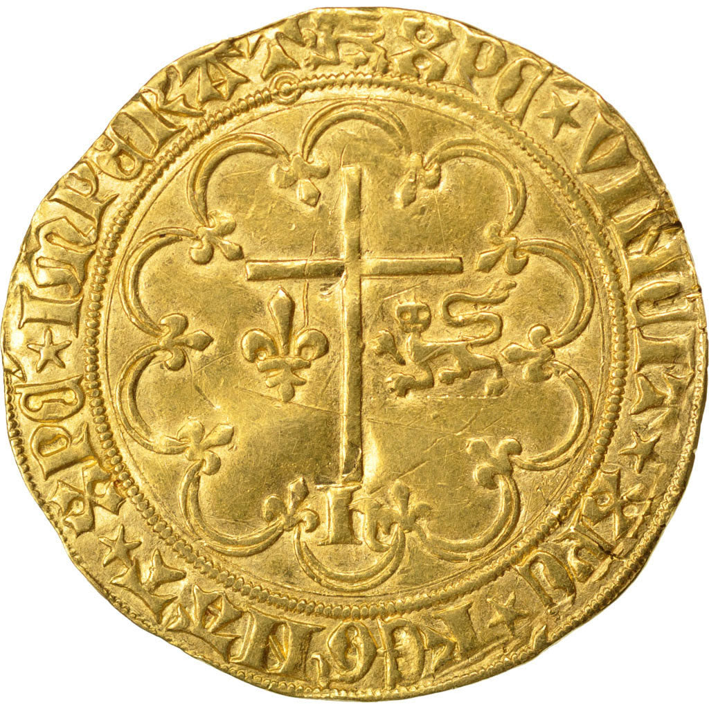 FRANCE, Salut d'or, Rouen, AU(55-58), Gold, Duplessy #443A, 3.46