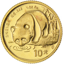 CHINA, PEOPLE'S REPUBLIC, 10 Yuan, 1987, KM #163, MS(63), Gold, 3.13