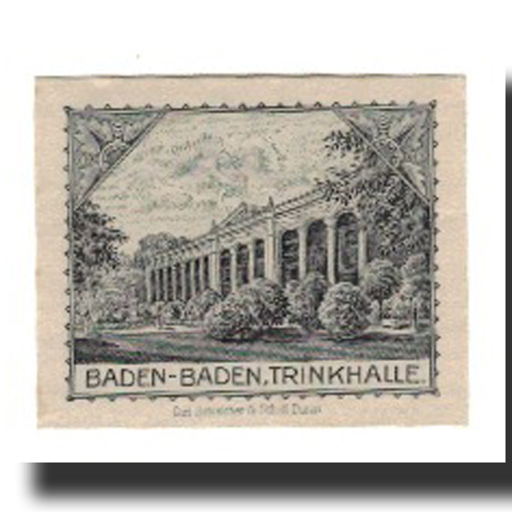 Banknote, Germany, Baden Baden Stadt, 10 Pfennig, Batiment, 1920, 1920-06-01