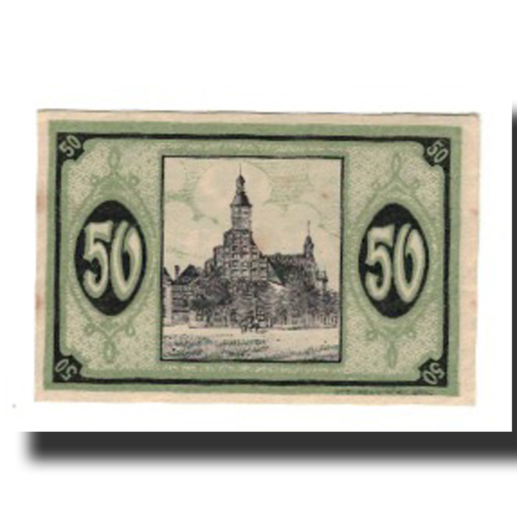 Banknote, Germany, Allstedt Stadt, 50 Pfennig, Eglise, 1920, 1920-02-01