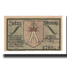 Banknote, Germany, Arolsen Stadt, 10 Pfennig, paysage, 1921, AU(55-58)