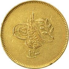EGYPT, 100 Qirsh, Pound, 1848, KM #235.2, AU(55-58), Gold, 8.54