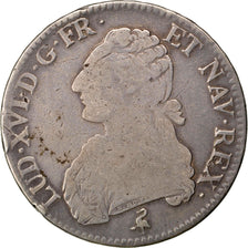 FRANCE, Ecu, 1791, Paris, VF(20-25), Silver, Gadoury #356, 29.07