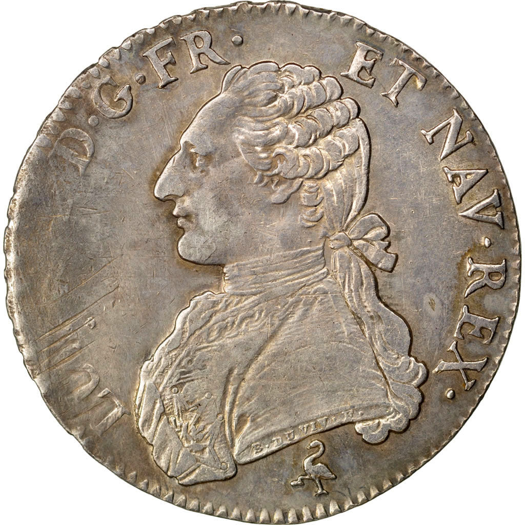 FRANCE, Ecu, 1783, Paris, EF(40-45), Silver, Gadoury #356, 29.27