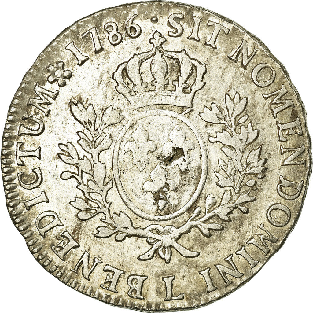 Coin, France, Louis XVI, Écu aux branches d'olivier, Ecu, 1786, Bayonne