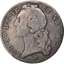 Coin, France, Louis XV, Écu au bandeau, Ecu, 1742, Rouen, VF(20-25), Silver