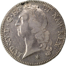 FRANCE, Écu au bandeau, ECU, 1756, Toulouse, KM #512.13, EF(40-45), Silver, ...