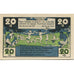 Billet, Allemagne, Harzburg, Bad Stadt, 20 Pfennig, personnage, 1922