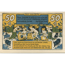Billet, Allemagne, Harzburg, Bad Stadt, 50 Pfennig, personnage, 1922