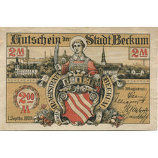 Billete, Alemania, Beckum Stadt, 2 Mark, personnage, 1920, 1920-09-01, EBC