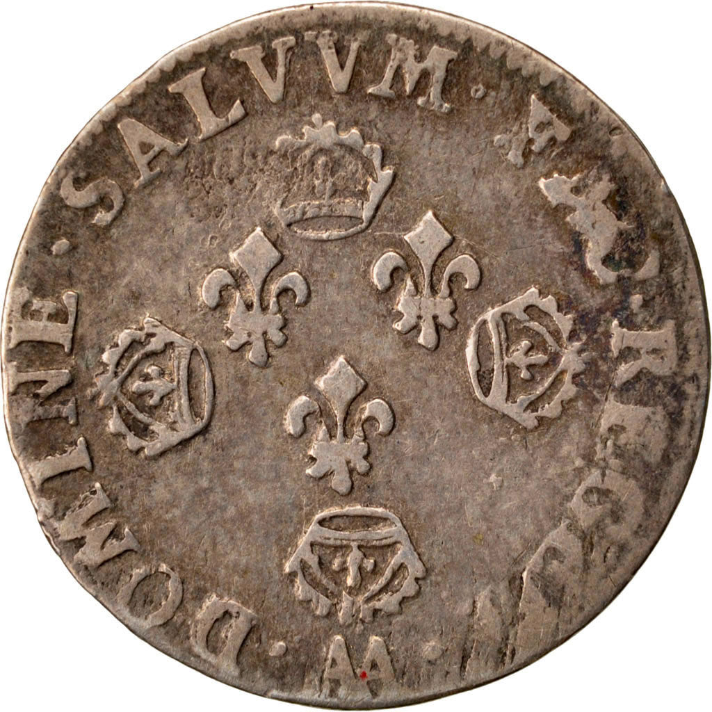 FRANCE, 10 Sols aux couronnes de Metz, 10 Sols-1/8 Ecu, 1705, Metz, KM #348.1,..