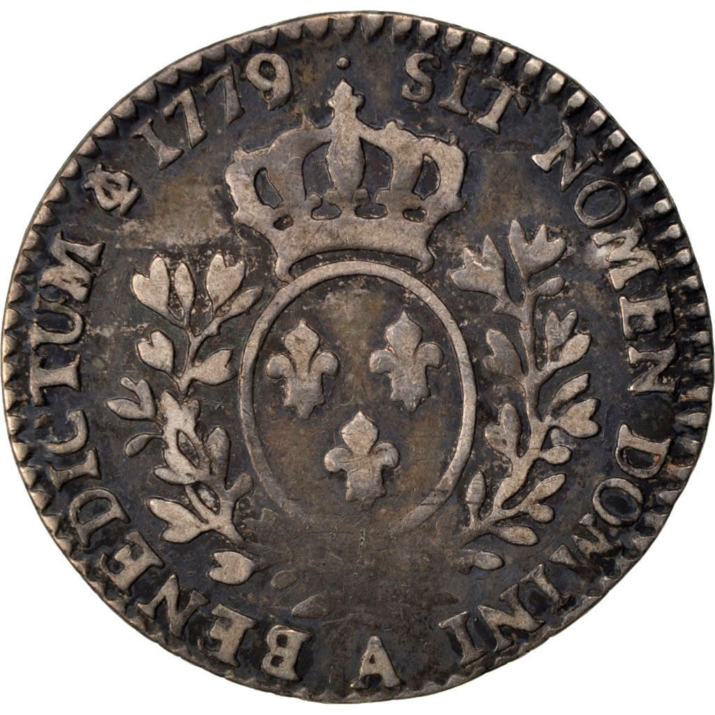 Coin, France, Louis XVI, 1/10 Écu, 12 Sols, 1/10 ECU, 1779, Paris, VF(30-35)