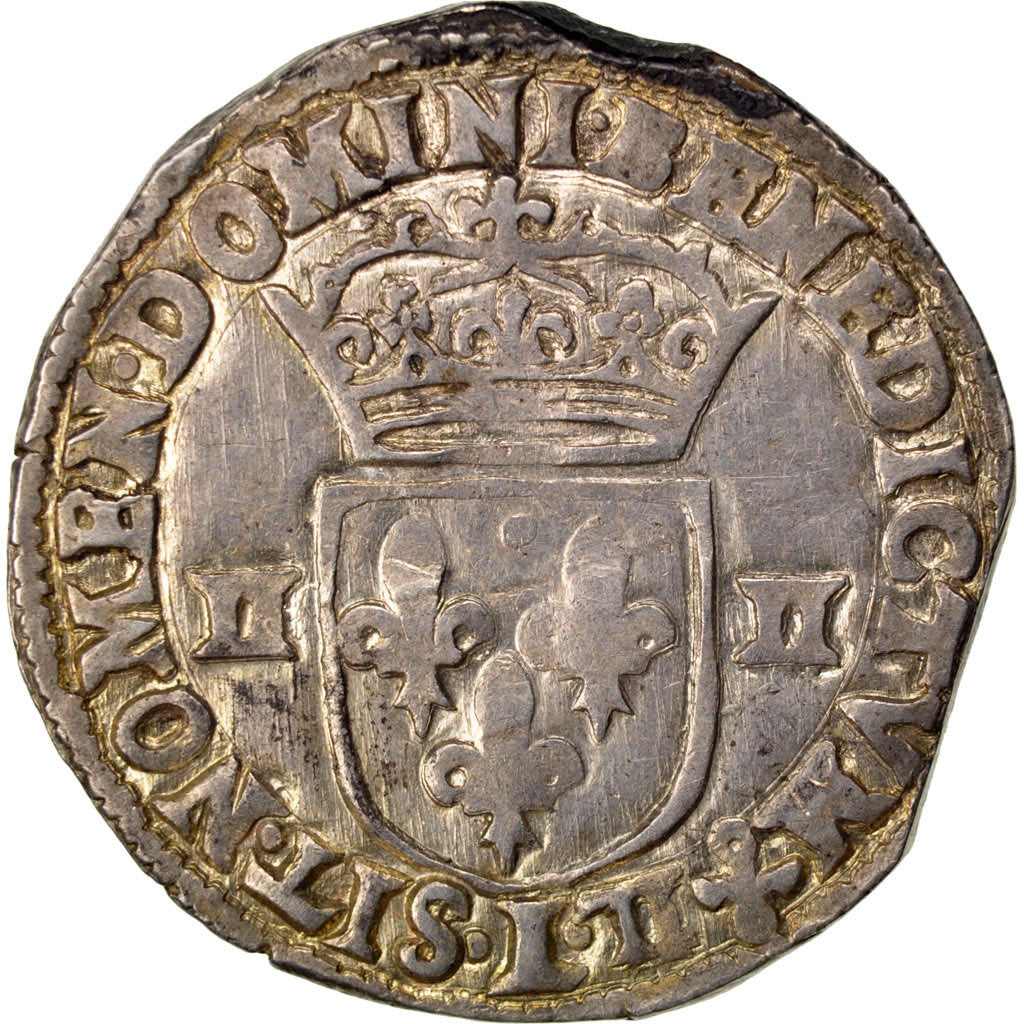 Francia, Louis XIII, 1/4 Écu à la croix, 1/4 Ecu, 1611, Bayonne, MB+, Argen...