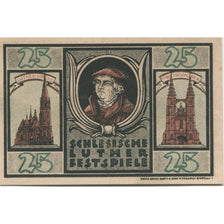 Banknote, Germany, Breslau Evangelisch Kirchlicher Arbeitsausschuß, 25 Pfennig