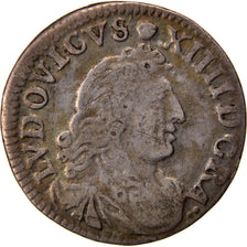 FRANCE, 4 Sols dits « des Traitants », 4 Sols, 1676, Lyon, KM #23...