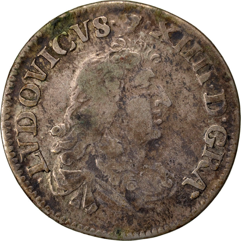Francia, Louis XIV, 4 Sols dits « des Traitants », 4 Sols, 1674, Lyon, MB...