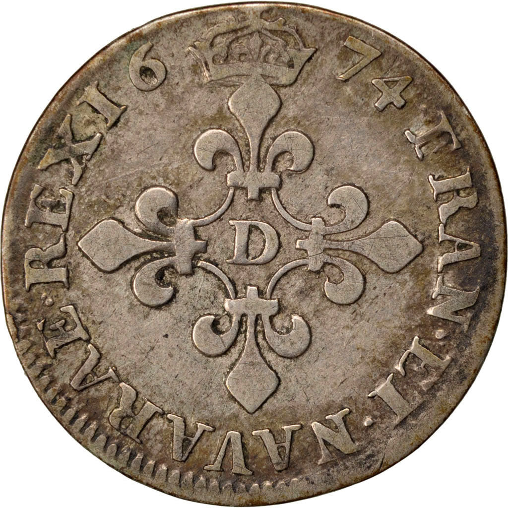 Francia, Louis XIV, 4 Sols dits « des Traitants », 4 Sols, 1674, Lyon, MB...