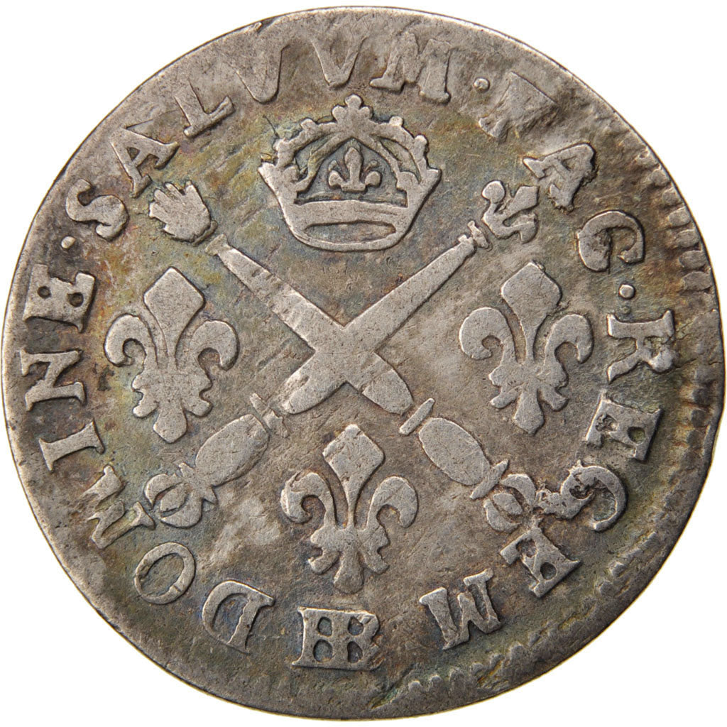Louis XIV, 5 Sols aux Insignes