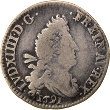 Louis XIV, 4 Sols aux 2 L couronnées