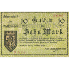 Billet, Allemagne, Elberfeld Stadt, 10 Mark, valeur faciale, 1919, 1919-02-01