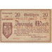 Banknote, Germany, Elberfeld Stadt, 20 Mark, valeur faciale, 1919, 1919-02-01