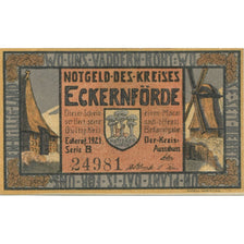 Banknote, Germany, Eckernförde Kreis, 50 Pfennig, Monument, 1921, AU(55-58)