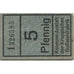 Banknote, Germany, Essen, Krupp, Konsum-Anstalt, 5 Pfennig, N.D, AU(55-58)