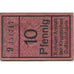 Banknote, Germany, Essen, Krupp, Konsum-Anstalt, 10 Pfennig, N.D, AU(55-58)