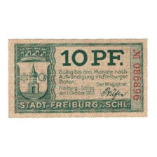 Banknote, Germany, Freiburg i. Br. Stadt, 10 Pfennig, château, 1920