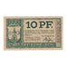 Banknote, Germany, Freiburg i. Br. Stadt, 10 Pfennig, château, 1920