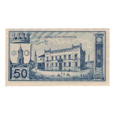 Banknote, Germany, Freiburg i. Br. Stadt, 50 Pfennig, Batiment, 1920