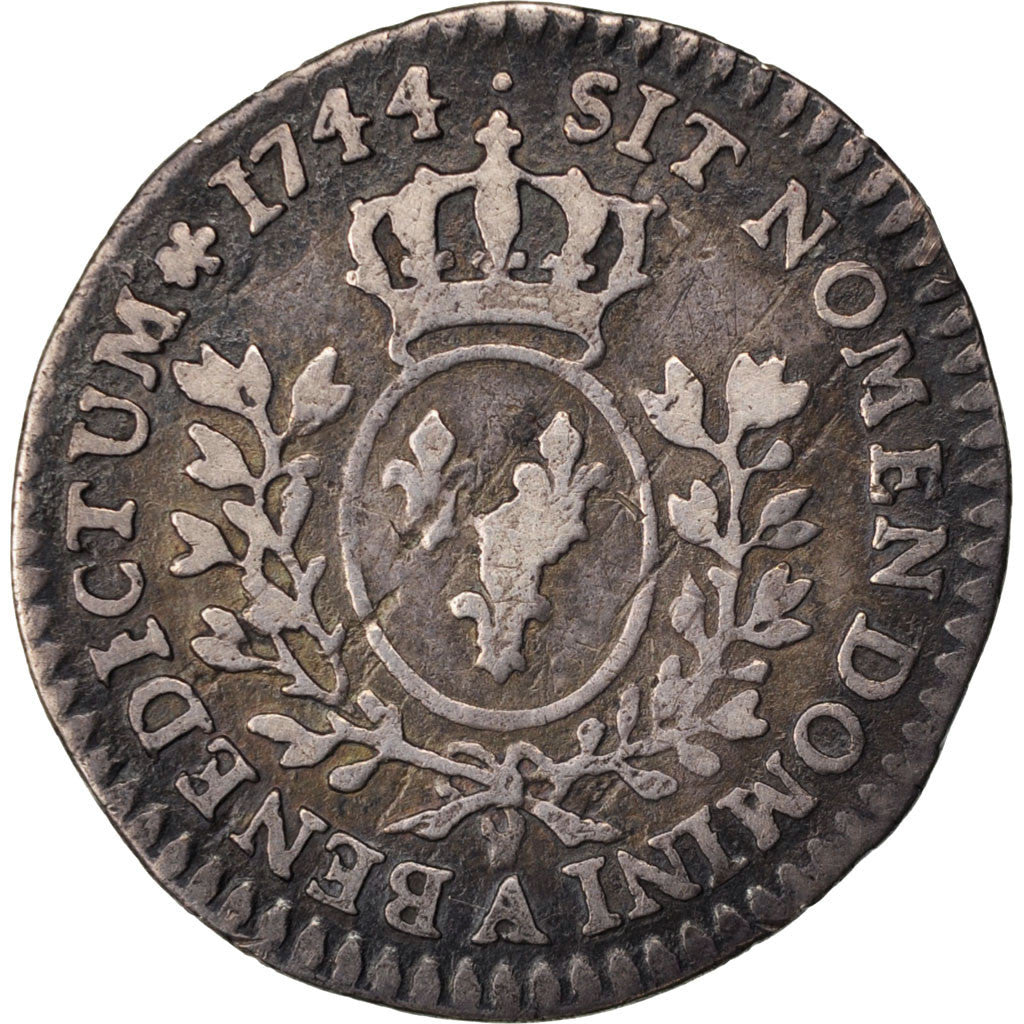 FRANCE, 1/20 Écu au bandeau (6 sols), 6 Sols, 1/20 ECU, 1744, Paris, KM #510.1, 
