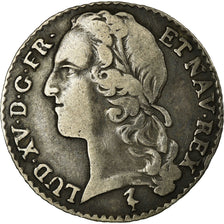 Münze, Frankreich, Louis XV, 1/10 Écu au bandeau, 12 Sols, 1/10 ECU, 1753