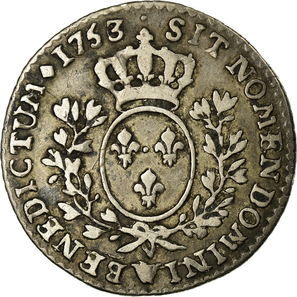 Monnaie, France, Louis XV, 1/10 Écu au bandeau, 12 Sols, 1/10 ECU, 1753, Lille