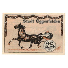 Billete, Alemania, Eggenfelden Bezirkssarkasse, 25 Pfennig, personnage, 1921