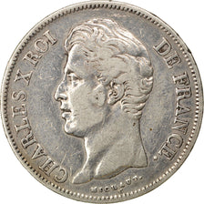 FRANCE, Charles X, 5 Francs, 1830, Paris, KM #728.1, EF(40-45), Silver, Gadoury.