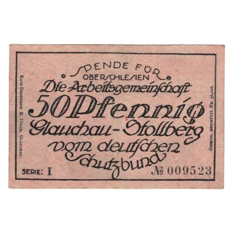 Banknote, Germany, Glauchau Arbeitsgemeinschaft Glauchau-Stollberg vom Deutschen