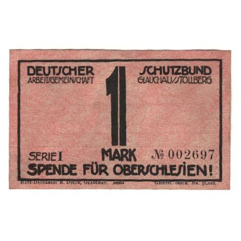 Banknote, Germany, Glauchau Arbeitsgemeinschaft Glauchau-Stollberg vom Deutschen